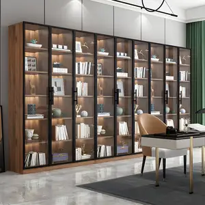 Mdf Bookshelves Room Bookshelf In For Living Room Modern BookStore Wood Wall Display Library Cabinet Bookcase Wood Bookshelf