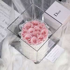 กล่องช่อดอกกุหลาบเก็บรักษาไว้นาน3-5ปีของขวัญวันเกิดสำหรับภรรยา/แฟนวันวาเลนไทน์และคริสต์มาสแบบกำหนดเอง - Product Image 4