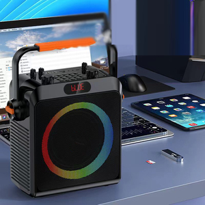 Haut-parleur portable d'extérieur S65 avec lumière RGB, haut-parleur KTV sans fil Bluetooth, rechargeable par USB, pour fêtes, vente en gros - Product Image 4