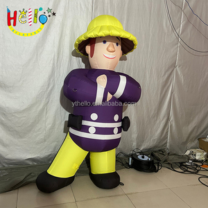 Pompier géant gonflable personnalisé, personnages de dessins animés géants gonflables pour pompier, pour la promotion et la propagande - Product Image 5