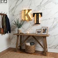 Letras Acrílicas Personalizadas con Iluminación EZD para Decoración de Pared con Transformador y Módulos LED, Regalos Románticos
