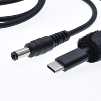 Cable de Carga Rápida USB Tipo-C PD65W 3A, Conector USB-C Macho a Enchufe de Alimentación DC5.5x2.5mm para Computadora, Router y CCTV