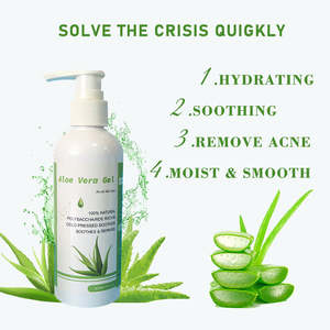 Gel apaisant à l'aloe vera 200 ml, <span class=keywords><strong>anti</strong></span>-<span class=keywords><strong>rougeurs</strong></span>, <span class=keywords><strong>anti</strong></span>-démangeaisons, hydratant, adoucissant pour la peau, <span class=keywords><strong>crème</strong></span> de soin du visage - Product Image 2
