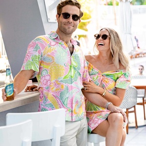 Chemises hawaïennes pour hommes, nouvelle conception 2023, imprimées numériquement sur mesure, taille plus, unisexe, en spandex/polyester, boutons, plage, vacances - Product Image 2
