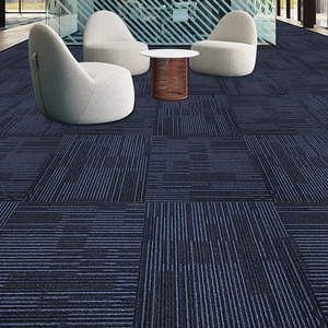 Nhà Máy Bán buôn thiết kế đầy màu sắc 50x50cm <span class=keywords><strong>PP</strong></span> chống cháy thương mại Thảm gạch chống trượt sàn khách sạn gạch văn phòng - Product Image 1