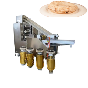 Naan Press Machine for <strong>Iranian</strong> <strong>Bread</strong> Khubz Flatbread Dough Rolling Pressing Equipment for Bakery Production - Product Image 1