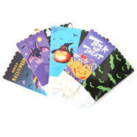 Boîtes à popcorn jetables en papier pour Halloween avec impression personnalisée, contenant des bonbons et des biscuits pour les fournitures de fête sur le thème d'Halloween