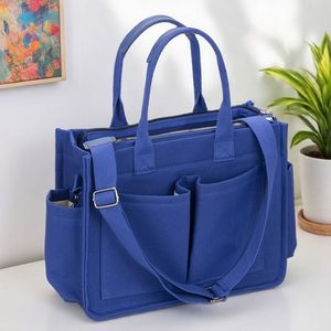 Sac fourre-tout souple multi-poches pour voyage en extérieur, sac à bandoulière en toile de coton avec logo personnalisé, vente chaude directe usine - Product Image 1