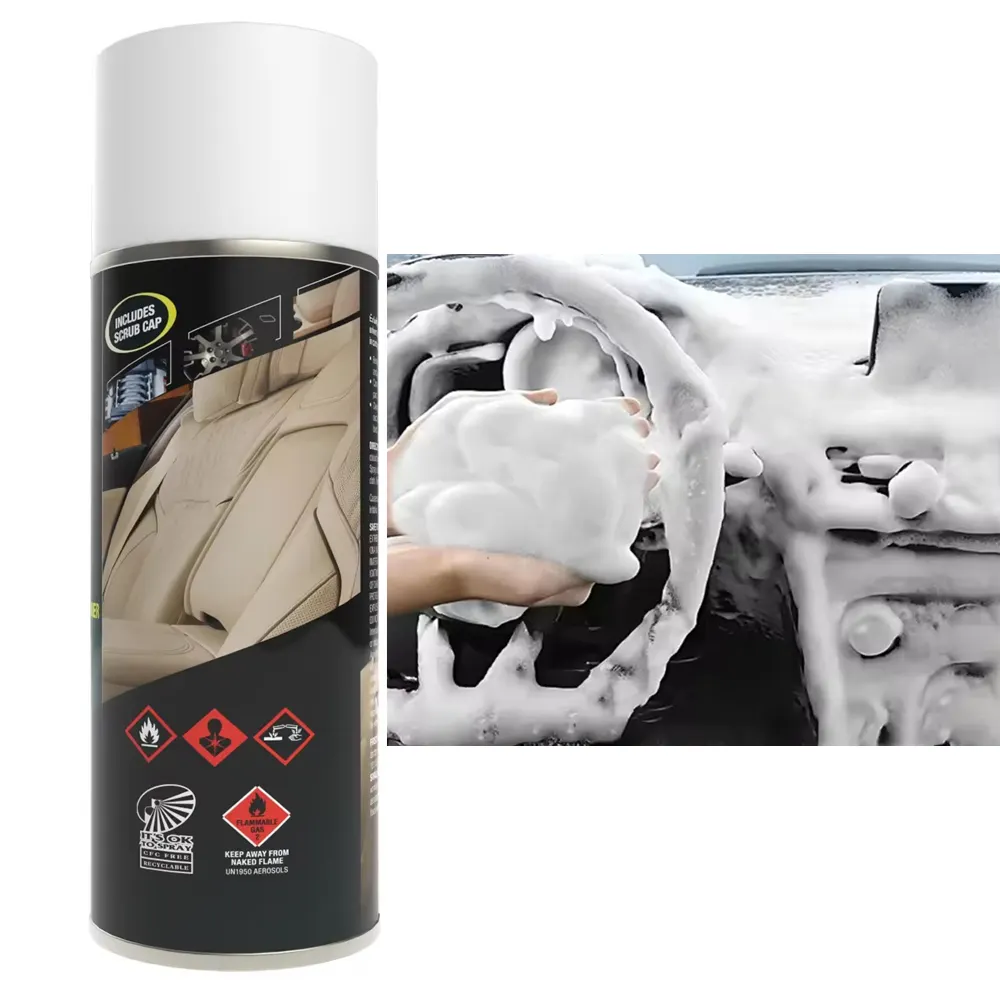 Trực tiếp nhà sản xuất ô tô sản phẩm chăm sóc xe MSDS an toàn bọc Thảm Foamy Cleaner