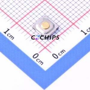 YTS-C009-2A Tactile Switch SMD-6P,5.2x5.2mm Switch Single Pole Single Throw Round Button 2.5N Vertical Mount - Product Image 1