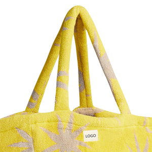 Vente en gros de sacs à main de luxe en éponge personnalisés pour femmes sac de plage de week-end à bandoulière - Product Image 4