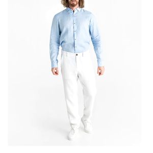 Nouveau pantalon en lin élégant pour hommes confortable pantalon décontracté respirant léger idéal pour l'été - Product Image 6