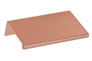 Meilv Aluminum Furniture Hardware <strong>Rose</strong> <strong>Gold</strong> Modern Bedroom Warehouse Outdoor Kitchen <strong>Drawer</strong> Finger Pull Cabinet Edge Handles - Product Image 6