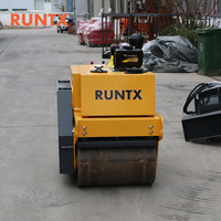 Rouleau à double tambour RUNTX avec moteur fiable pour des travaux de compactage continus