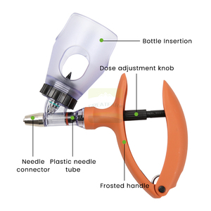 <span class=keywords><strong>Jeringa</strong></span> Continua Importada con Soporte para Botella Ajustable para Vacunas <span class=keywords><strong>de</strong></span> Pollos, Patos, Ganado Vacuno, Ovino y Porcino - Product Image 2