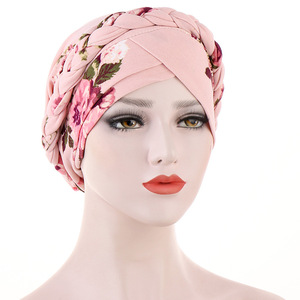 Gorro para el Cabello de Doble Capa con Estampado Africano Ankara, Pañuelo para la Cabeza, Turbante, Sombrero con Cinta para Mujer, para Dormir - Product Image 3