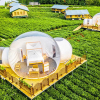 Tienda de campaña geodésica moderna para exteriores, carpa domo de Metal impermeable para acampada, Hotel