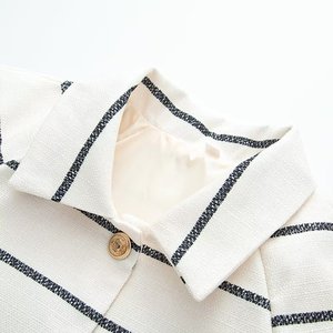 Set da donna nuova camicia da Joker 2 pezzi alla <span class=keywords><strong>moda</strong></span> e per il tempo libero con risvolto a maniche corte con bottone a maniche corte + abito da donna retrò - Product Image 3