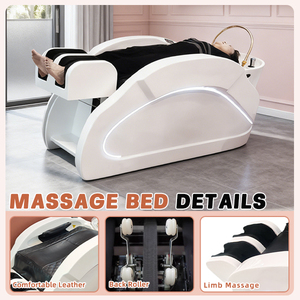 Chaise moderne multifonctionnelle de <span class=keywords><strong>shampooing</strong></span> de massage complet du corps <span class=keywords><strong>Coiffeuse</strong></span> de lit Salon de beauté Chaise électrique de lavage des cheveux pour salon de coiffure - Product Image 4