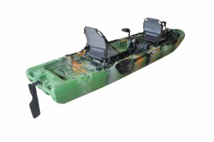 Kayak de pêche Vicking 14FT pour 2 personnes, nouvelle arrivée, avec moteur, coque en LLDPE PE, canoë à vendre - Product Image 3