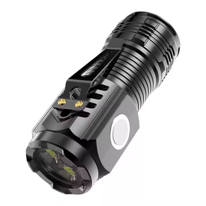 Linterna LED Táctica Recargable Tipo-C, Portátil, Pequeña, Multifuncional, de Plástico, para Exteriores y Camping - Product Image 1