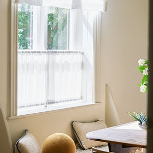 ผ้าม่านบ้านเนื้อผ้าหรูหรา ปรับแต่งขนาดได้ ผ้าม่านโปร่งแบบวาลเลนซ์ - Product Image 4