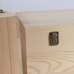 Scatola <span class=keywords><strong>Regalo</strong></span> in <span class=keywords><strong>Legno</strong></span> Artigianale con Coperchio Scorrevole in MDF Non Finito, Personalizzabile, per Conservazione <span class=keywords><strong>di</strong></span> Regali, Arti e Mestieri - Product Image 4