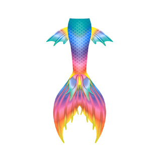 Bikini de natación de sirena de 3 piezas para niña Bikini de traje de baño de sirena - Product Image 4