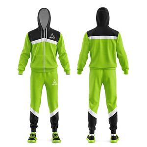 Sweat à capuche et pantalon de survêtement Colorblock de marque personnalisée Ensemble de costumes décontractés pour hommes 2 pièces Vente en gros - Product Image 2