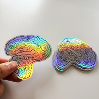 Autocollants holographiques personnalisés en vinyle, étiquettes imperméables découpées, autocollants avec logo, conception privée, impression personnalisée, autocollants sur mesure