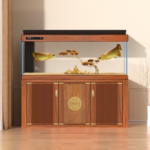 Acuario de Estilo Lujoso con Mueble Personalizado e Iluminación LED con Control Remoto para Villa - Product Image 4