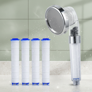 Filtri di Ricambio in Cotone PP per Doccia Portatile, Alta Pressione, <span class=keywords><strong>Risparmio</strong></span> <span class=keywords><strong>Idrico</strong></span>, Filtrazione a Ioni Negativi, Cromato, per Appartamenti e Hotel - Product Image 1