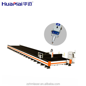 Máquina de corte por láser de fibra CNC Huamai con riel de suelo, diseño dúplex de alta resistencia y anti-quemaduras para <span class=keywords><strong>planta</strong></span> de fabricación de elevadores, 3 ejes - Product Image 2