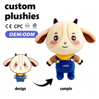 Mascotte en peluche personnalisée en forme de bœuf - Peluche super douce avec rembourrage en coton PP, broderie et vernis mat, taille 11-30 cm, unisexe, Noël
