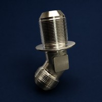 Adaptateur de raccordement Premium 45° JIC NPT en acier inoxydable pour usage automobile et industriel, usiné CNC, modèle GJT-030
