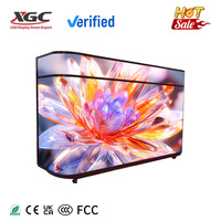 Écran de comptoir LED incurvé P2 complet, blanc crème HDR10+, pour stand d'exposition et réception