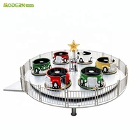 Manège mobile électrique pliable en forme de tasse de thé pour foire foraine, événement de carnaval et Noël