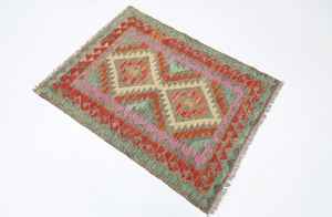 Chobi Kilim Petit Afghan Noué À La Main Laine Tribal Kilim Salle De Bains Kilim Personnaliser La Taille Disponible - Product Image 2