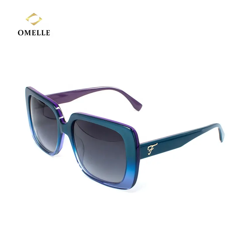 OMELLE роскошный бренд Mazzucchelli ацетатные Солнцезащитные очки женские топы Модные 2021