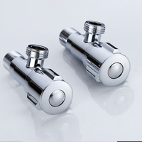 Válvula Angular de Acero Inoxidable Económica al por Mayor G1/2, Válvula de Cierre Universal para Baño, Inodoro y Fregadero de Cocina