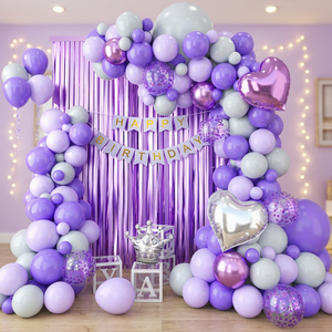 DIY Latex <b>Balloon</b> Garland Arch Kit White Gray Rose Gold 90-141 Pcs Birthday Wedding <b>Decoration</b> Set - Product Image 3
