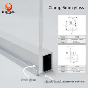 Profilés en aluminium peu encombrants <span class=keywords><strong>pour</strong></span> <span class=keywords><strong>cadre</strong></span> de porte d'armoire adaptés aux placards de cuisine petits espaces de vie - Product Image 3
