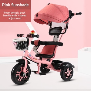 Nouveau style <span class=keywords><strong>de</strong></span> <span class=keywords><strong>tricycle</strong></span> et vélo pour enfants, pour garçons et filles <span class=keywords><strong>de</strong></span> 1 à <span class=keywords><strong>6</strong></span> ans, cadre en métal, livraison directe d'usine - Product Image 1