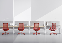 Chaise de bureau ergonomique à dossier haut en maille, chaise pivotante moderne pour ordinateur, plusieurs couleurs au choix pour la maison et le bureau commercial
