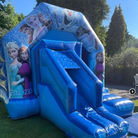 Maison de rebond gonflable avec toboggan Château gonflable congelé pour enfants commercial Combo gonflable pour fête événement louer