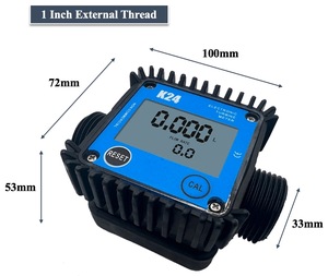 Votesen K24 hiển thị kỹ thuật số G1/2 Chủ Đề thép không gỉ dòng Turbine mét cho nước và dầu - Product Image 4