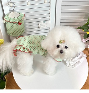 Robe à pois pour chien, jupe de princesse pour chiot, vêtements pour animaux de compagnie à volants mignons, doux et respirants pour petits chiens et chats, vente en gros - Product Image 6
