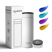 Termo Inteligente con Pantalla de Temperatura y LED Térmico, Termo Inteligente para Beber Agua