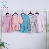 Kaos Wanita Bekas Musim Panas Bahan Katun, Bernapas, Kasual, Gaya Campuran, Pengiriman Acak, Langsung dari Pabrik, Harga Grosir Murah