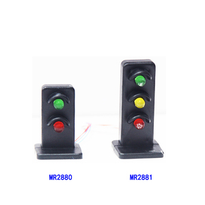 JTD19 Modelo <span class=keywords><strong>Tren</strong></span> HO/OO Escala 1:87 2 luces Señales <span class=keywords><strong>de</strong></span> tierra Semáforo Rojo/Verde Caras objetivo con LED Señal <span class=keywords><strong>de</strong></span> enano ferroviario - Product Image 1